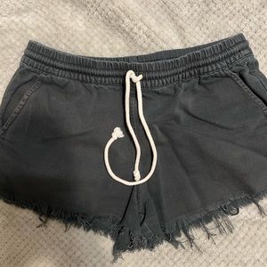 Aerie Sz Small Lounge Dark Grey drawstring Shorts w/pockets